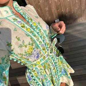 【SOLD】Zimmermann RAIE BUTTONED MINI DRESS AU0